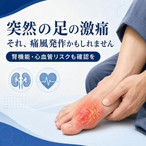 突然、足の親指が激痛に――痛風発作は「痛みが治まれば終わり」ではありませんのアイキャッチ画像